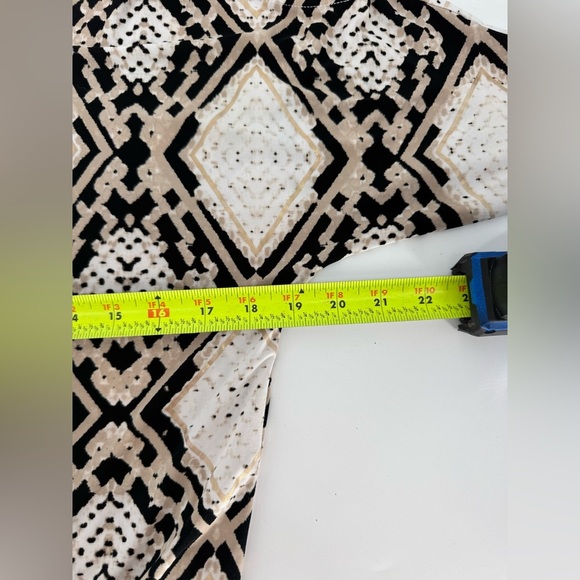 INC Cold Shoulder Gold Embellishments V Neck And Back Top - Picture 4 of 8